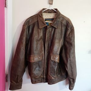 Wilson leather vintage aviator jacket